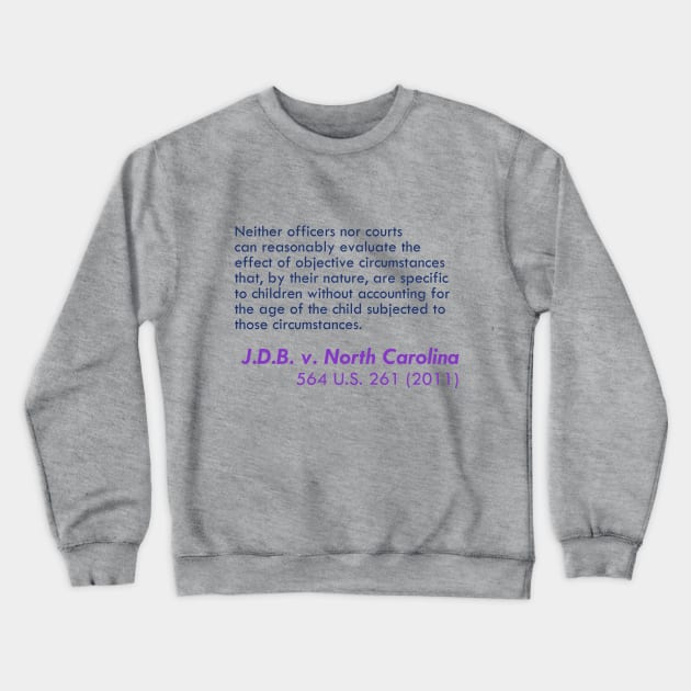 JDB v North Carolina Crewneck Sweatshirt by ericamhf86